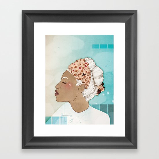 Feathery Turnings (I) Framed Art Print