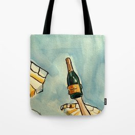 Summer champagne Veuve Clicquot poster  Tote Bag
