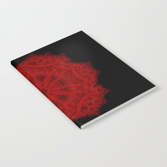 Red Velvet Mandala Notebook