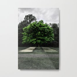 Couldn't Stand to be Alone Without You Metal Print | Mentalillness, Standalone, Garden, Green, Standout, Mental, Melancholy, Landscape, Tree, Sadness 