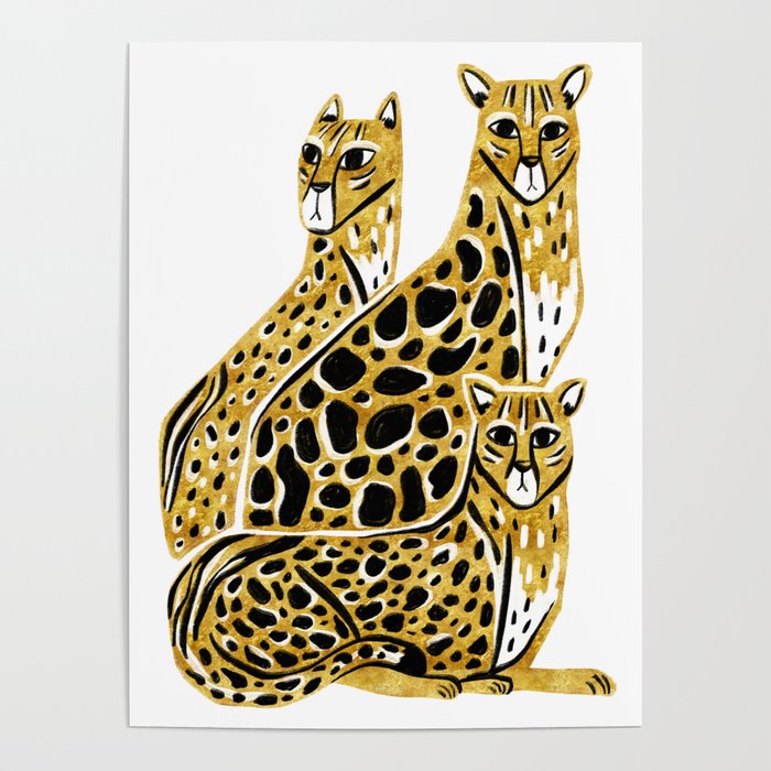 Gold Cheetahs Poster