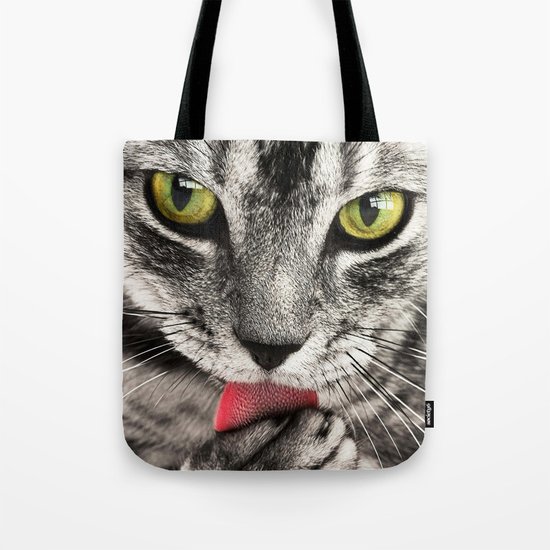 Seductive Cat (Funny) Tote Bag