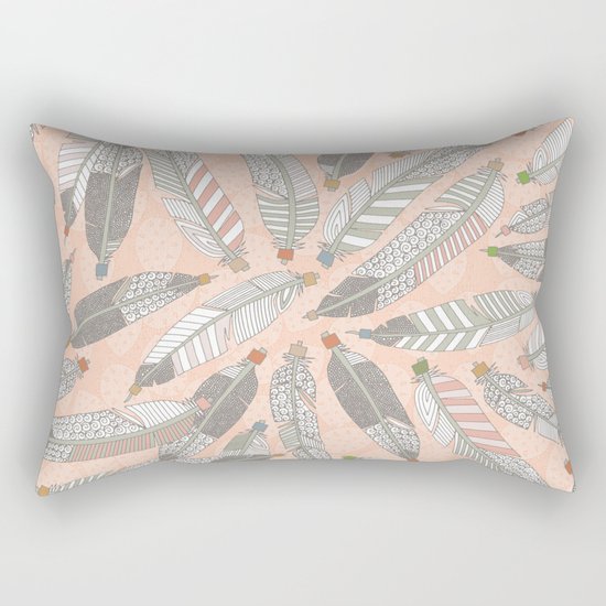 desert feathers Rectangular Pillow
