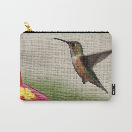 Ms. Hummingbird Checks the Feeder Carry-All Pouch