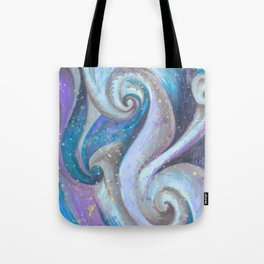 Swirl (blue and purple) Tote Bag