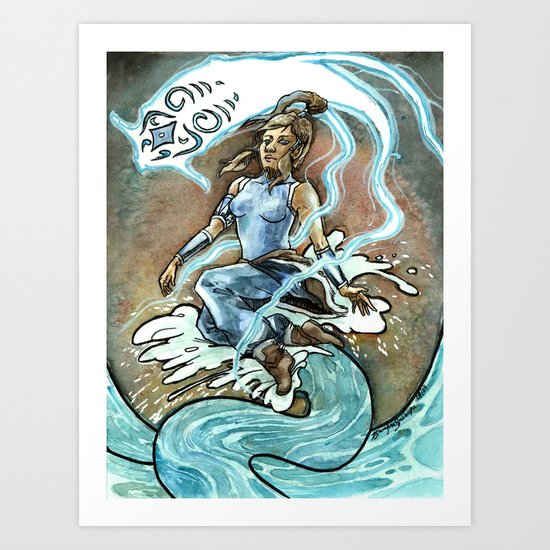 Avatar Korra & Raava Art Print
