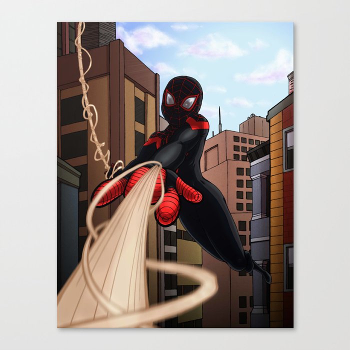 Finally Getting the Hang of This Superhero Thing Canvas Print