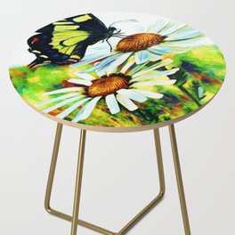Butterflies and Daisies Side Table