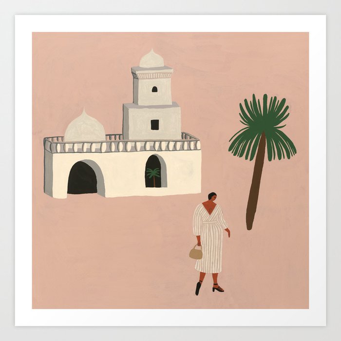 Lonely in Marrakech Art Print