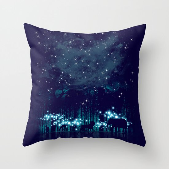 Cosmic Safari Throw Pillow