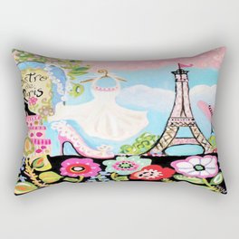 Paris Bistro Dress Rectangular Pillow