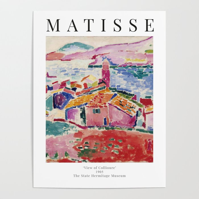 View of Collioure - Henri Matisse - Exhibition Poster Poster