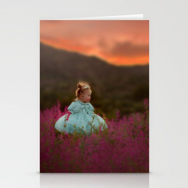 Running in Wildflowers Stationery Cards