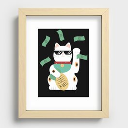 Maneki Neko - The Asian Lucky Cat Recessed Framed Print