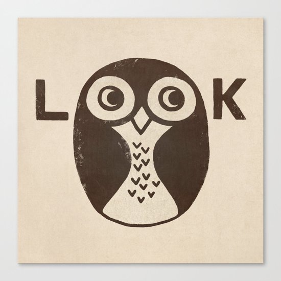 Look Canvas Print
