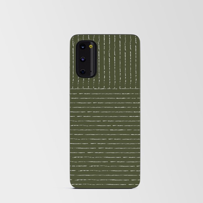 Lines (Olive Green) Android Card Case