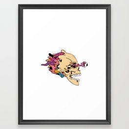 Liquid Skull Framed Art Print