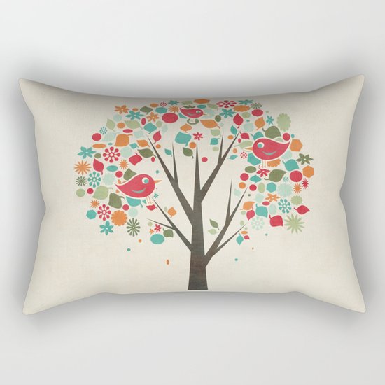 Home Birds Rectangular Pillow