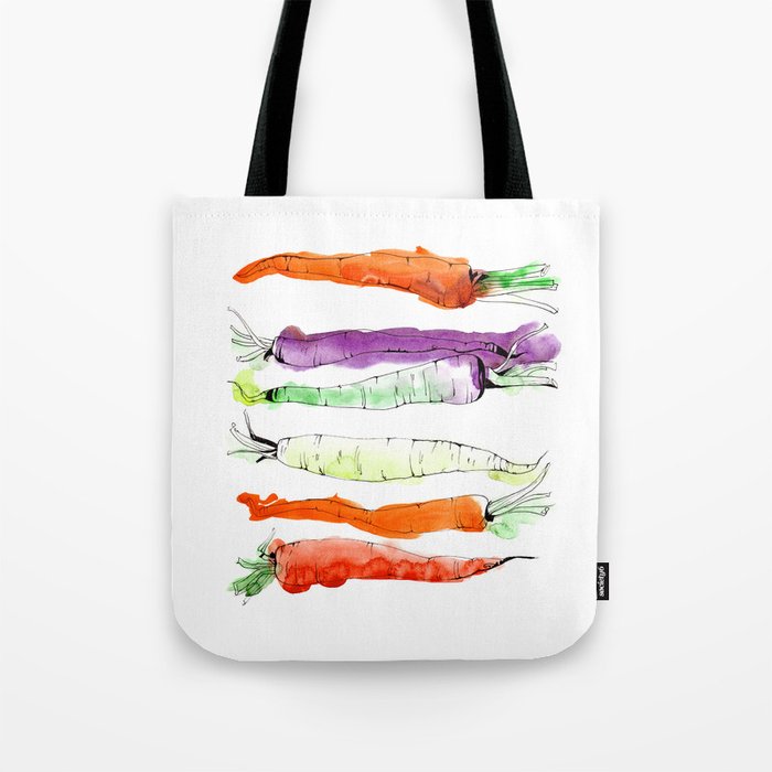 Rainbow Gardens: Carrots Tote Bag