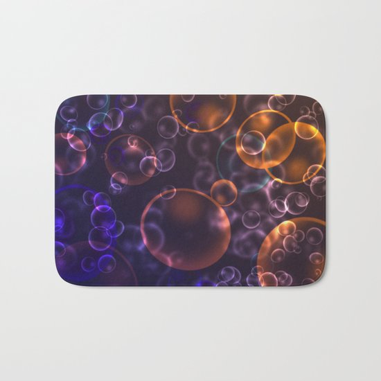 Mirages. Blurred background Lenses, bubbles Bath Mat