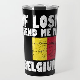 Belgium Flag Saying Travel Mug