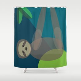 Mid Century Sloth Shower Curtain