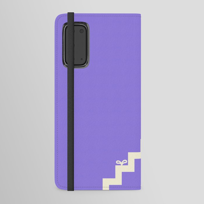 Simple minimal stairs with flower and sprout 7 Android Wallet Case
