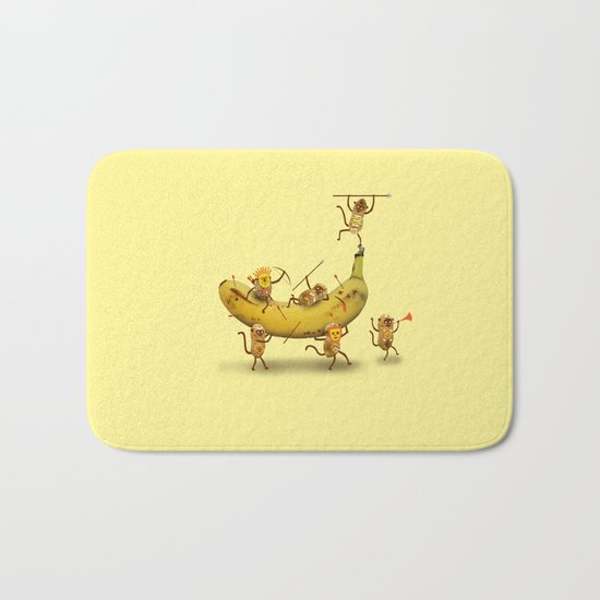Monkeys are nuts! Bath Mat