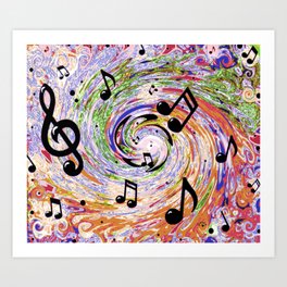 Music Notes Art Print