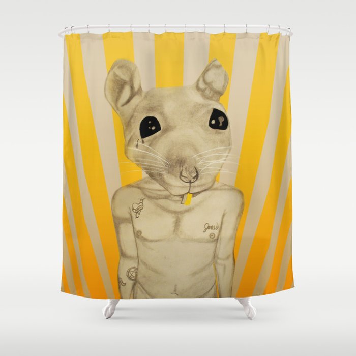 Common Street Rat Shower Curtain