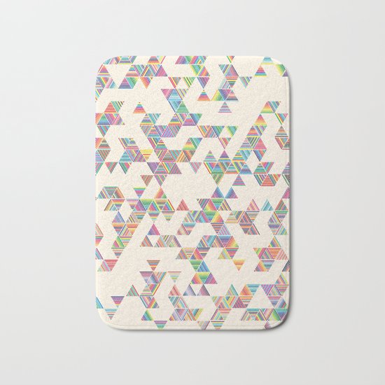 Rainbow Rain Bath Mat