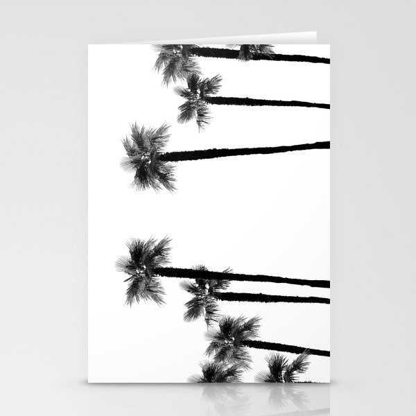 Minimal Black & White Palms #1 #tropical #decor #art #society6 Stationery Cards