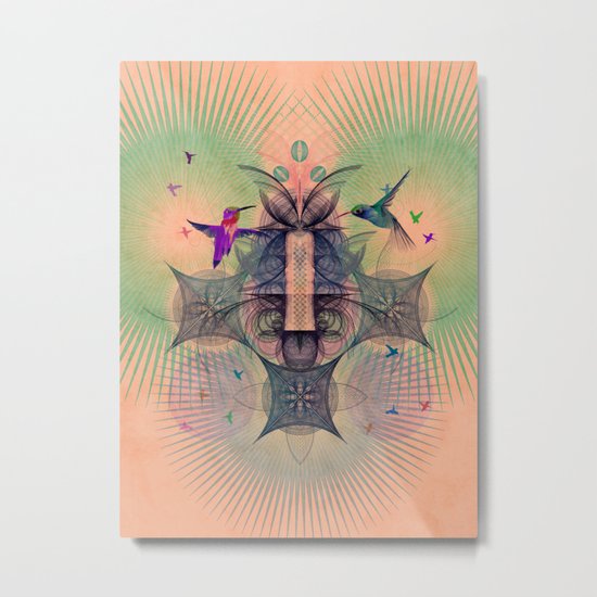 The Hummingbird Dimension Metal Print