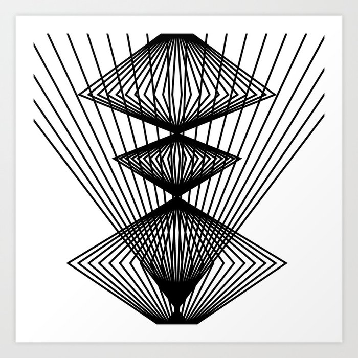 Minimal Triangulation Art Print