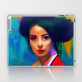 Geisha, Portrait Laptop Skin