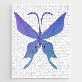 Wireframe Butterfly Jigsaw Puzzle