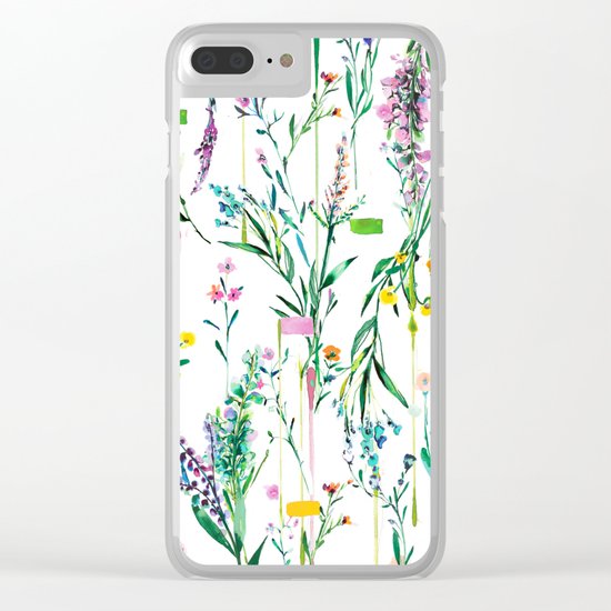 Fleur botanique Clear iPhone Case