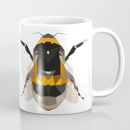 Bumble bee artwork Geomeric art Yellow and black Bee Midern design Coffee Mug
