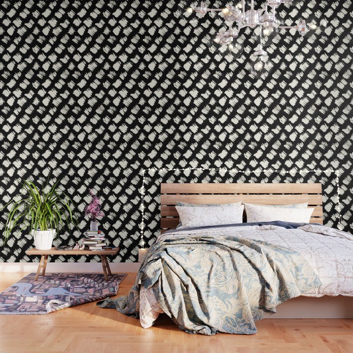 Tribal Brushed Dot Wallpaper