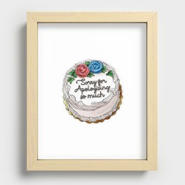 Apology Cake Recessed Framed Print