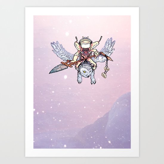 Snow Troll Art Print