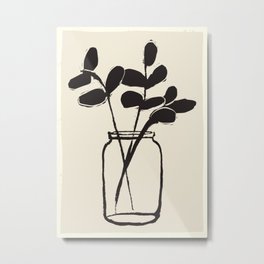 Minimal Abstract Art Plant 42 Metal Print | Minimal, Botanical, Modern, Painting, Line, Art, Plant, Minimalist, Nature, Digital 