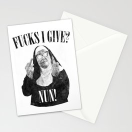 Funny Fucks I Give, Nun Saying Stationery Card