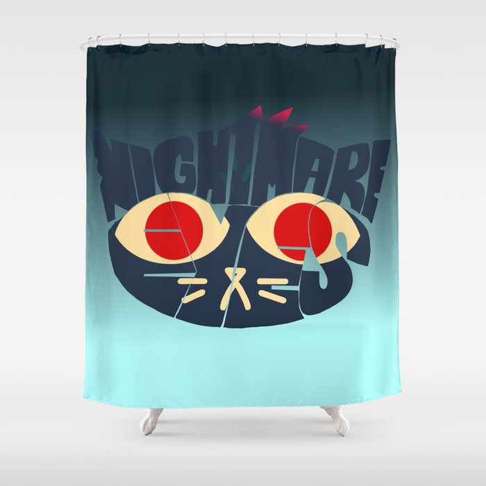 Mae - Nightmare eyes Shower Curtain