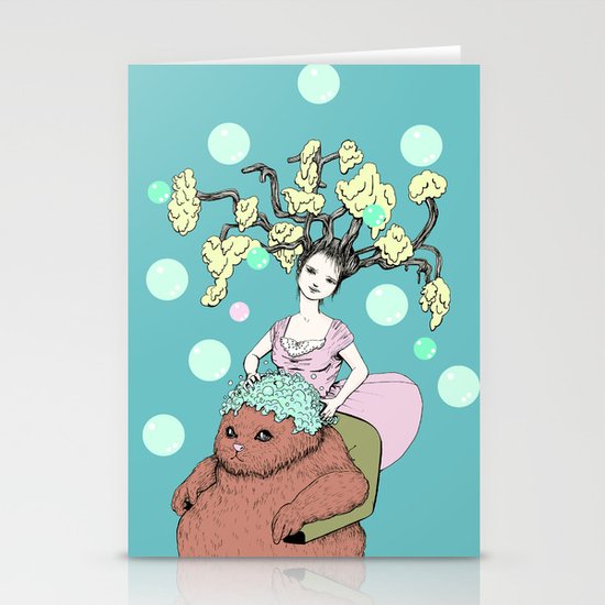 Purr Hairdresser Stationery Cards