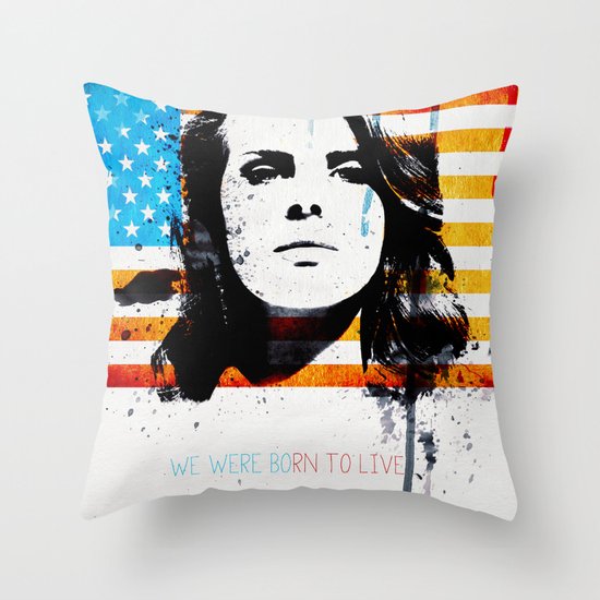 Born to dream Throw Pillow