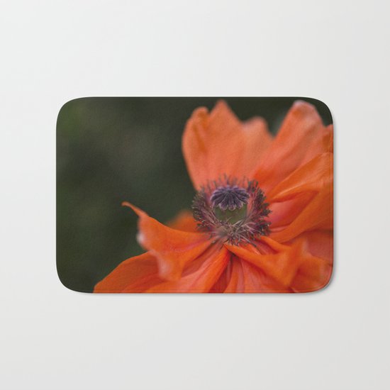 Poppyqueen Poppy Flower Flowers Poppies Bath Mat