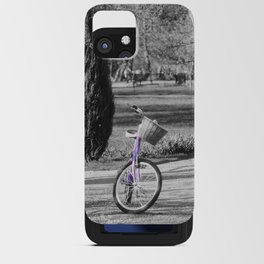 Bicycle in Summer Garden iPhone Card Case