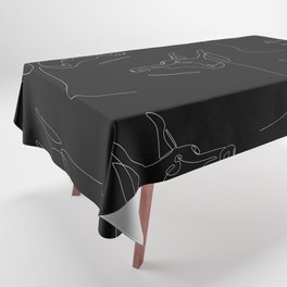 Black Dobermann Tablecloth