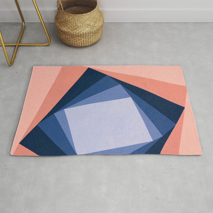 Abstract Square Games Rug